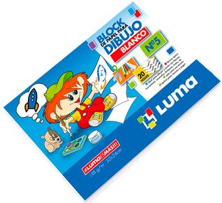 BLOCK P/DIBUJO LUMA N5 BLANCO 20HJS 120-067