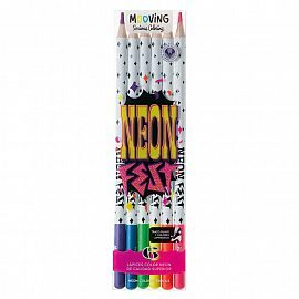 LAPICES DE COLORES MOOVING NEON FEST X 6 LARGOS 2636540