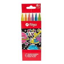 MARCADORES FILGO ESCOLAR X6 FLUO 2220