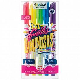 MICROFIBRA MOOVING INFINITOS LUMINOSOS BLISTER SURTIDO X 5 U.2636110