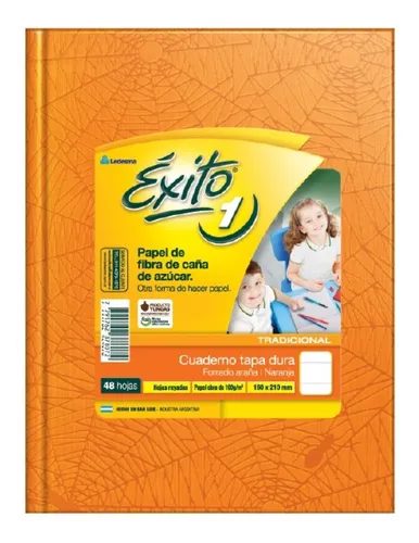 CUADERNO EXITO E1 FORRADO T.D NARANJA X 48 HJS RAY.0020456