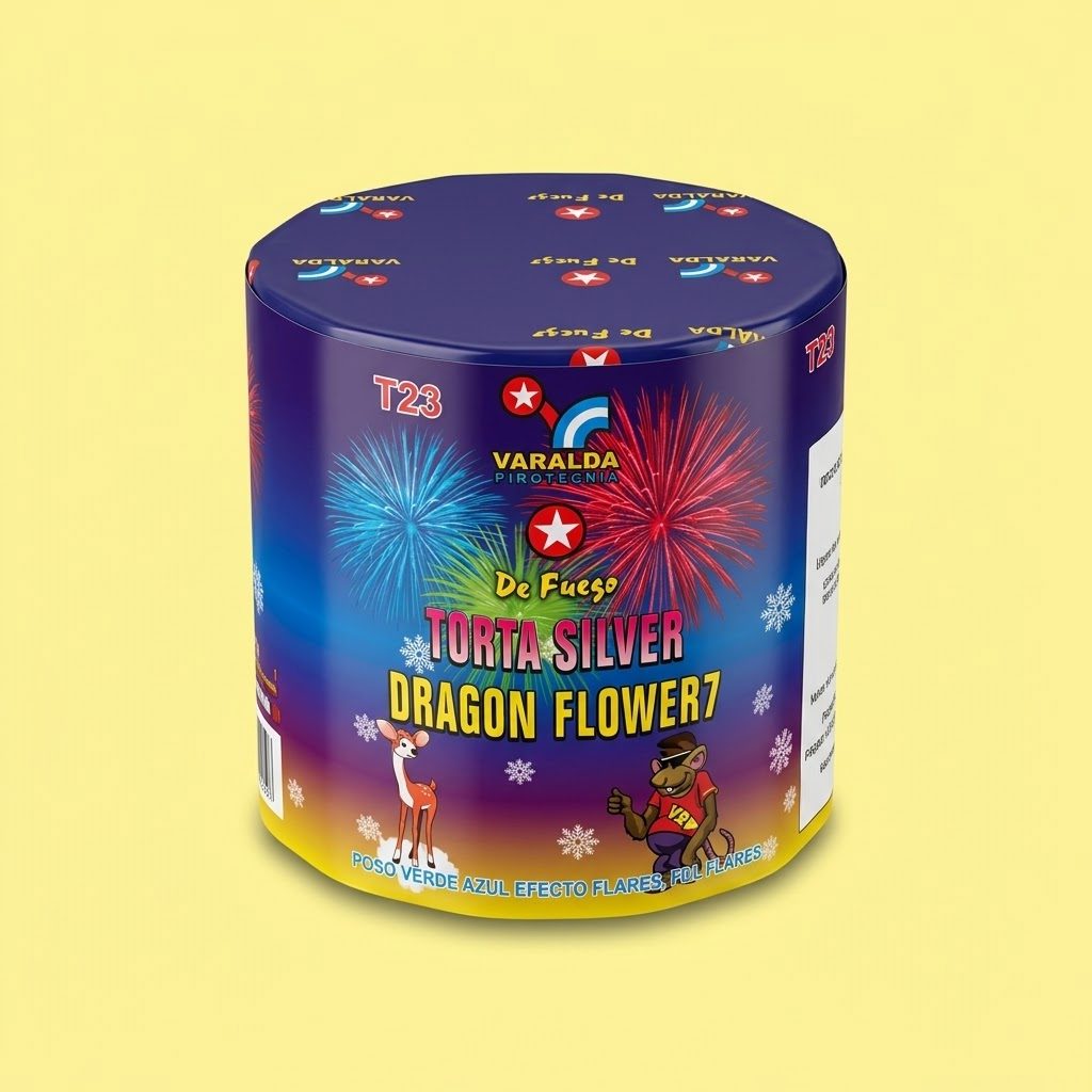 TORTA SILVER DRAGON FLOWER T23