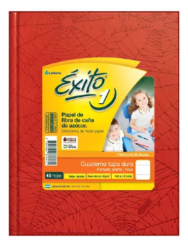CUADERNO EXITO E1 FORRADO T.D ROJO X 48 HJS RAY.0020451