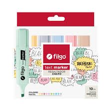 RESALTADOR FILGO TEXT MARKER X6 PASTEL