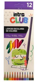 LAPICES DE COLOR X 12 INTRO CLUB