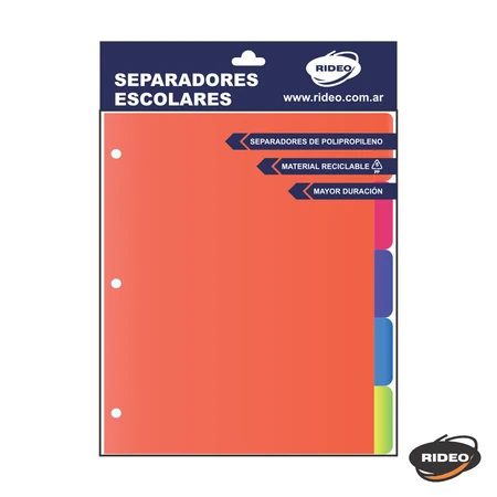 SEPARADOR RIDEO N3 5 POS NEON POLIPROP