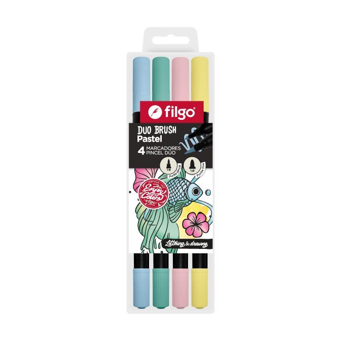MARCADORES FILGO BRUSH 035 DUO X4 PASTEL