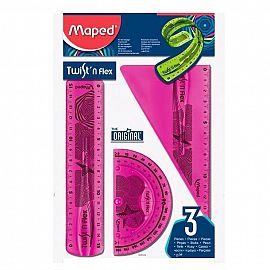 CONJUNTO GEOMETRICO MAPED TWIST´N FLEX MINI 3 PIEZAS 0756510
