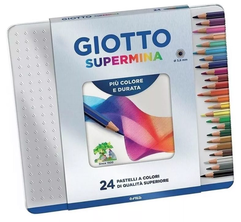 LAPICES DE COLORES GIOTTO X24 SUPERMINA EN LATA LAPIPAXLA241