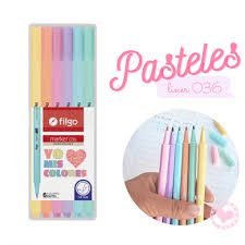 MARCADORES FILGO MARKER 036 X6 PASTEL