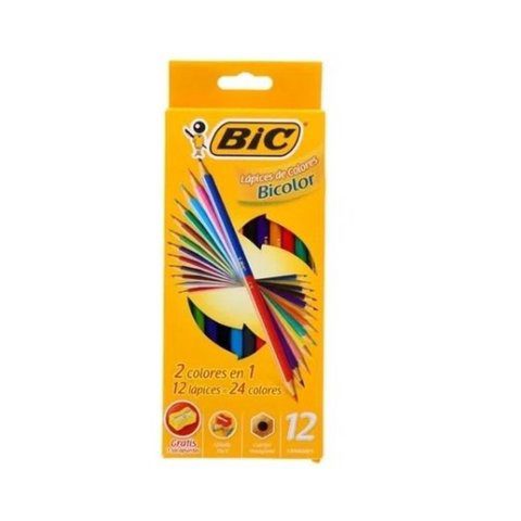 LAPIZ BIC DE COLOR X12 BICOLOR