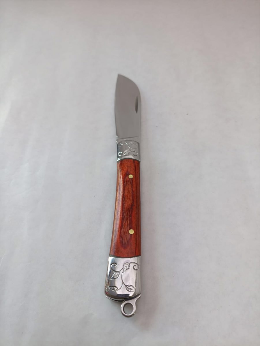 CUCHILLO PLEGABLE MANGO MADERA NF6925