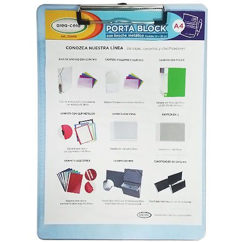 PORTABLOCK AREA CERO A4 GRIS 2470601