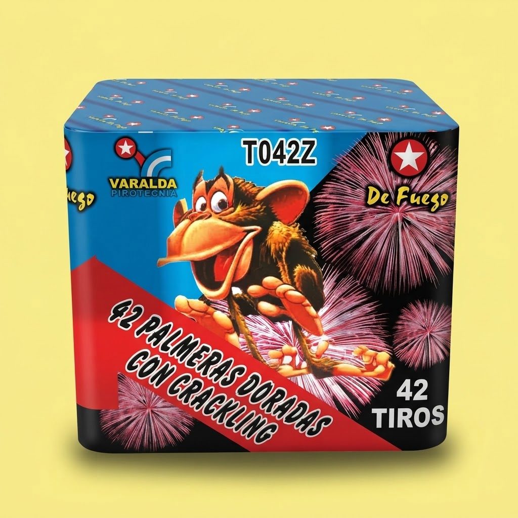 42 PALMERAS DORADAS C/CRACKLING T042Z