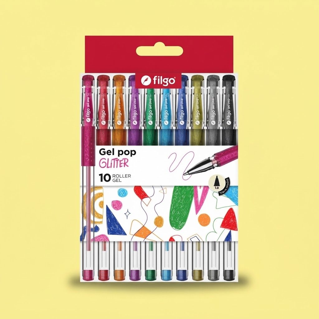 ROLLER FILGO GEL POP GLITTER X10