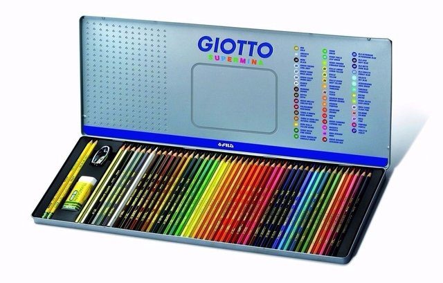 LAPICES DE COLORES GIOTTO LATA X50 3.8MM SUPERMINA 2830710 LAPIPAXLA12.