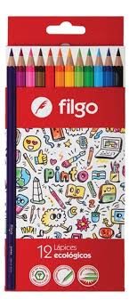 LAPICES FILGO PINTO LARGO DE COLOR X12