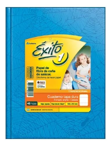 CUADERNO EXITO E1 FORRADO T.D CELESTE X 48 HJS RAY.0020453