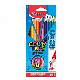 LAPICES DE COLORES MAPED COLOR PEPS X 12 LARGOS STRONG 0751112