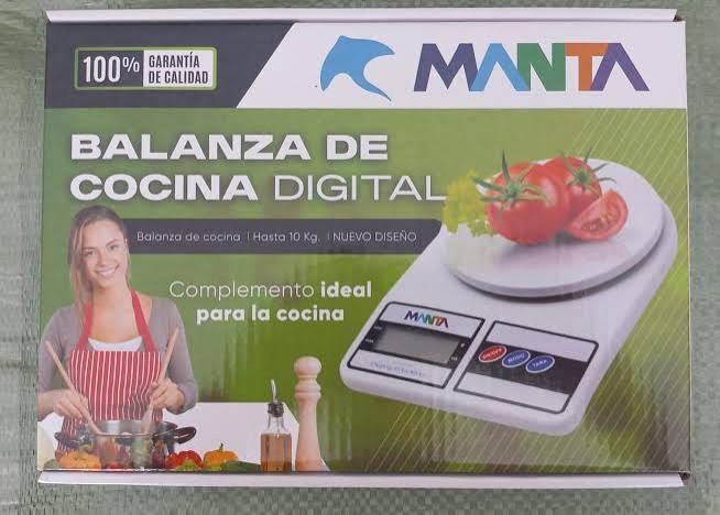 BALANZA DE COCINA DIGITAL 10 KG MANTA
