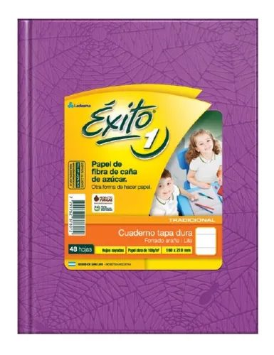 CUADERNO EXITO E1 FORRADO T.D LILA X 48 HJS RAY.0020457