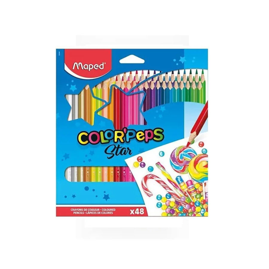LAPICES DE COLORES MAPED COLOR PEPS X 48 LARGOS 0751148