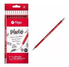LAPIZ FILGO GRAFITO HB C/GOMA X12 12731800000 PN101G-C12-HB