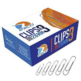 CLIP EZCO METALICO Nº 3 X 100 U. ( 28 MM )2380203