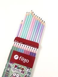 LAPIZ FILGO GRAFITO DE 12 CUERPO PASTEL