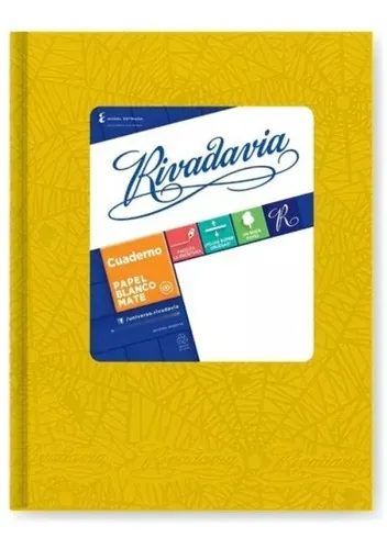 CUADERNO RIVADAVIA ARAÑA T.D. AMARILLO X 50 HJS RAY.0010455