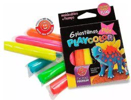 PLASTILINA PLAYCOLOR FLUO X6 1650400