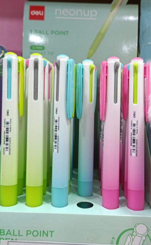BOLIGRAFO RETRACTIL DELI NEONUP 07MM 4en1 EQ311N