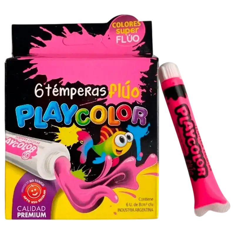 TEMPERA PLAYCOLOR FLUO X6 1650400