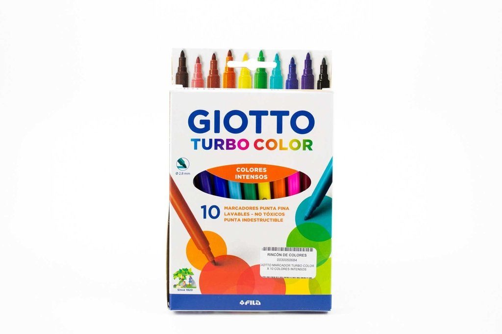 MARCADORES GIOTTO TURBO X 10 COLORES 2830101