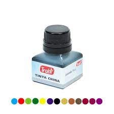 TINTA CHINA TRABI 15CC NEGRA Y COLOR 1210005