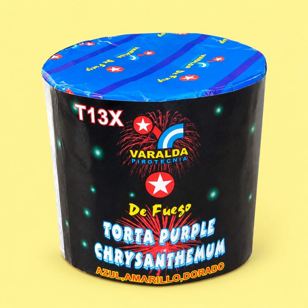 TORTA PURPLE CRYSANTHEMUN T13X 13 TIROS
