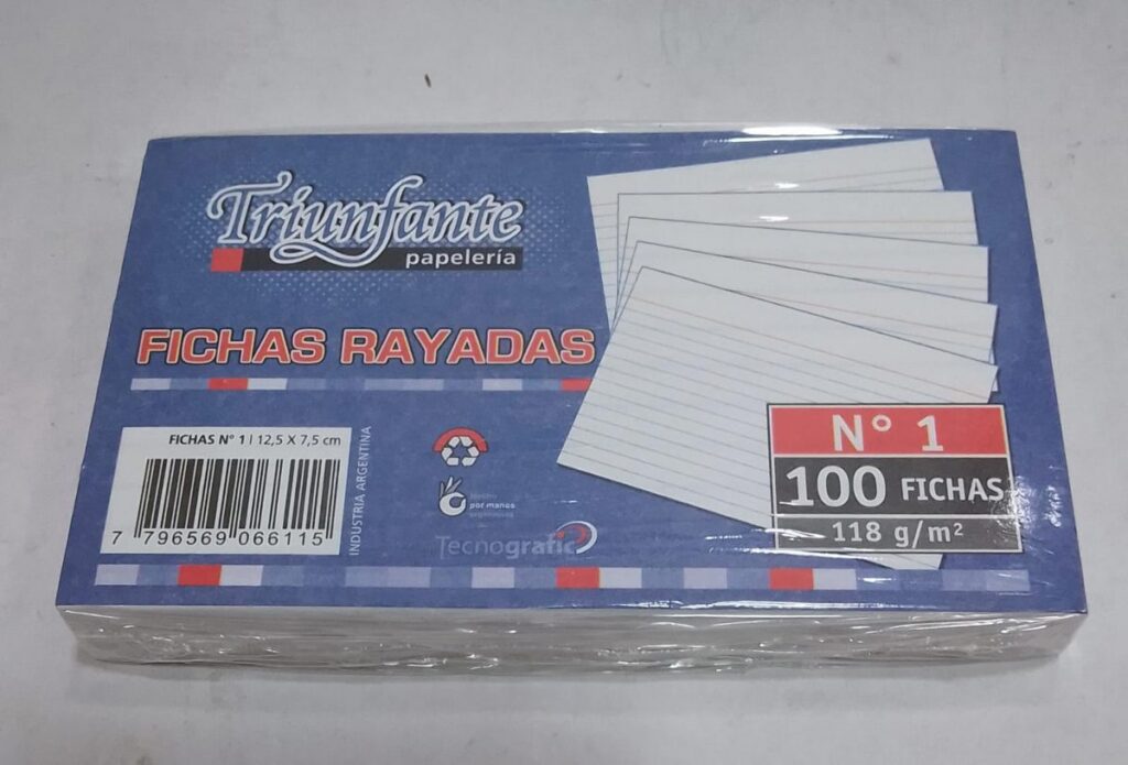 FICHA TRIUNFANTE RAYADA N1 X 100