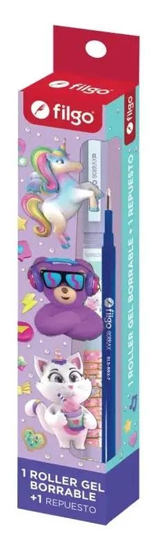 ROLLER GEL BORRABLE FANTASIA+RTO EN CAJA FILGO