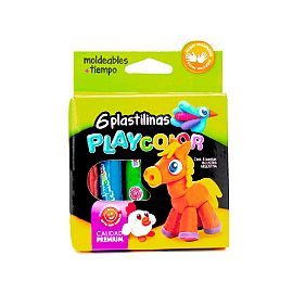 PLASTILINA PLAYCOLOR X6 EN CAJA 1650406