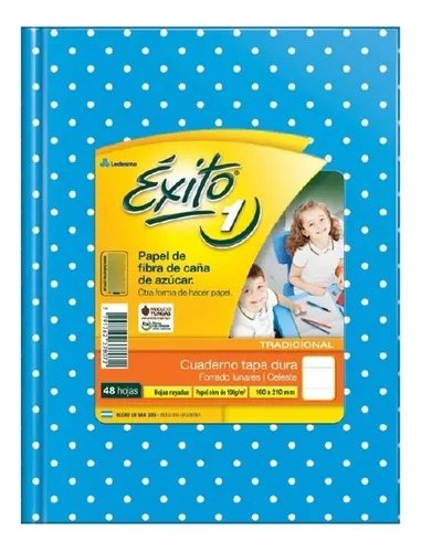 CUADERNO EXITO E1 LUNARES T.D CELESTE X 48 HJS RAY.0020583