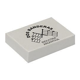 GOMA DE BORRAR BLANCA DOS BANDERAS X36 0460303