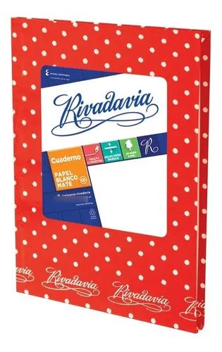 CUADERNO RIVADAVIA LUNARES T.D. ROJO X 50 HJS RAY.0010591