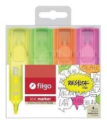 RESALTADOR FILGO TEXT MARKER FLUO X4