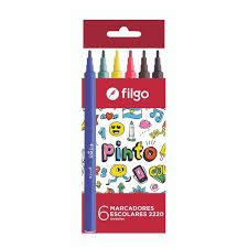 MARCADORES FILGO PINTO 2220 X6 EN CAJA