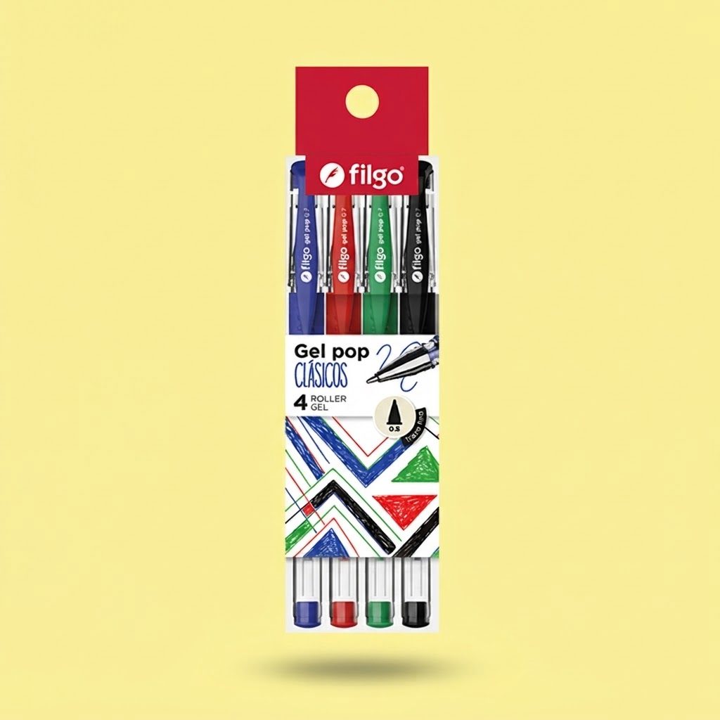 ROLLER FILGO GEL POP CLASICOS X4