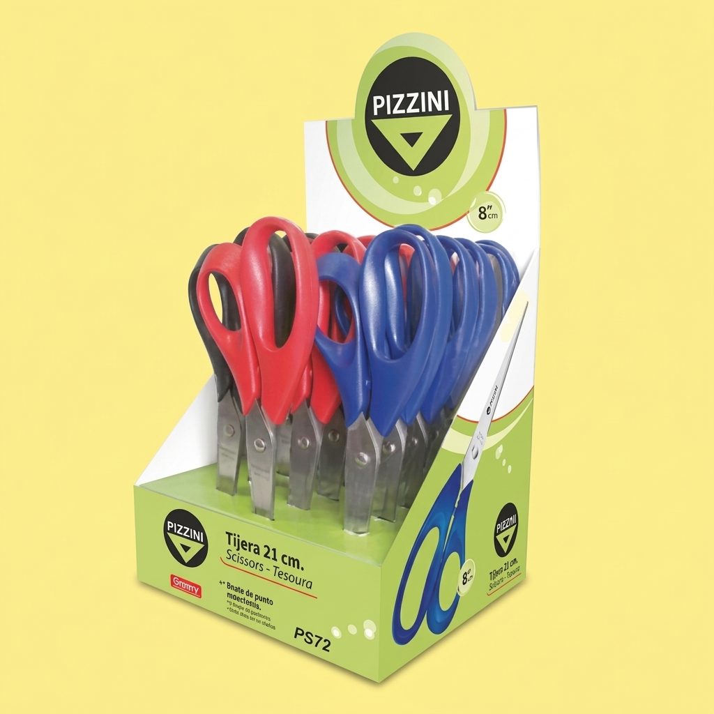 TIJERA COMERCIAL PIZZINI DISEÑO ERGONOMICO DE 21 CM. 0191851