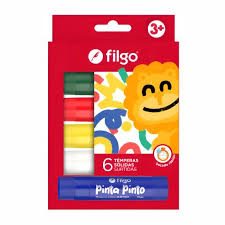 TEMPERA SOLIDA FILGO CLASICOS X6