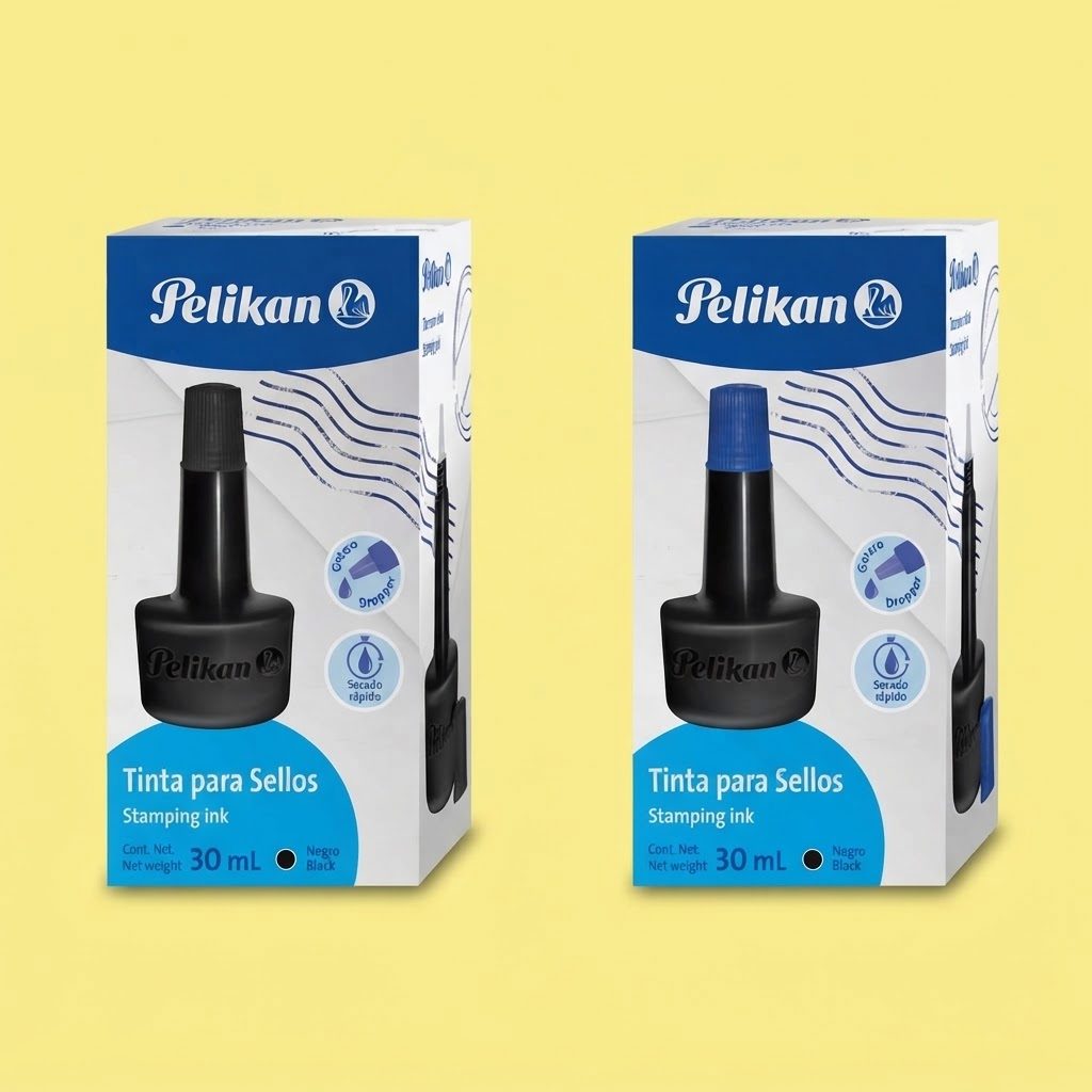 TINTA P/SELLOS DE GOMA PELIKAN 4K X 28 CC. V/COLORES 0170679