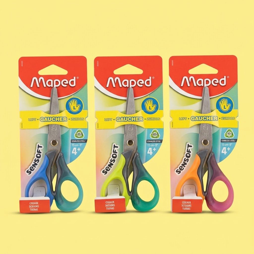 TIJERA MAPED SENSOFT P/ZURDOS 13 CM XUNIDAD 0755752