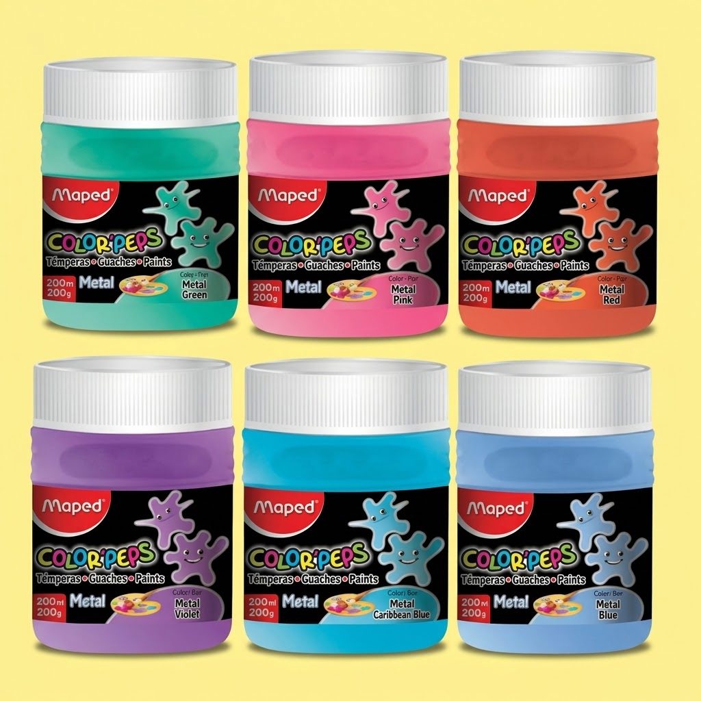 TEMPERA MAPED COLOR PEPS POTE 250 CC METAL XUNIDAD 0750209